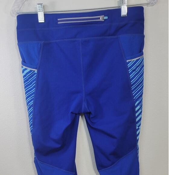 Athleta Leggings Womens Medium Ankle Side Pockets Athletic Sporty Workout Pants - Picture 4 of 12